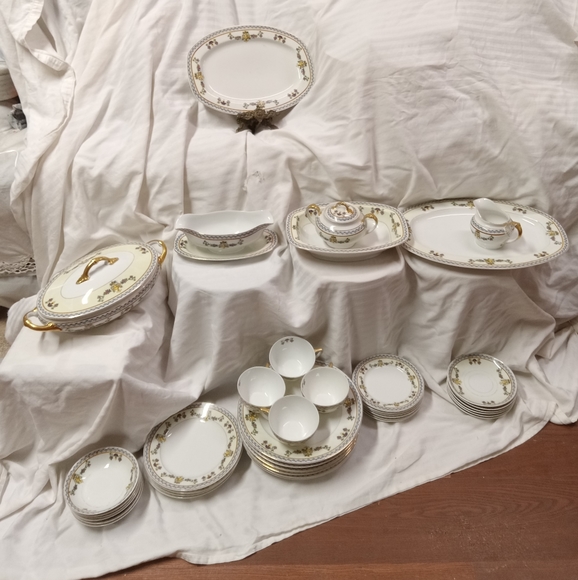 Rare Vintage 3 Pc. TK Thuny Czechoslovakia Sugar & Creamer Porcelain w/handles - Picture 6 of 6